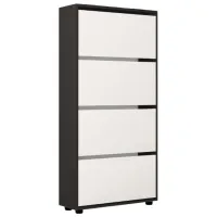 Dulap pentru încălțăminte Mobildor-Lux Leo 164 x 60 x 27 /Anthracite /Anthracite