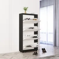 Обувной шкаф Mobildor-Lux Leo 164 x 60 x 27 см /Anthracite /Антрацит photo 2