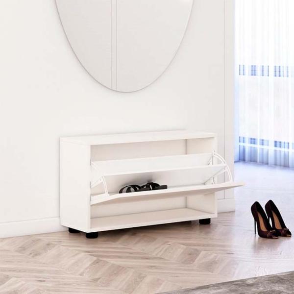 Dulap pentru încălțăminte Mobildor-Lux Leo 47 x 60 x 27 /White /White photo 2 Dulap pentru încălțăminte Mobildor-Lux Leo 47 x 60 x 27 /White /White photo 2