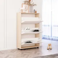Обувной шкаф Mobildor-Lux Leo 125 x 60 x 27 см /Sonoma /Сонома photo 2