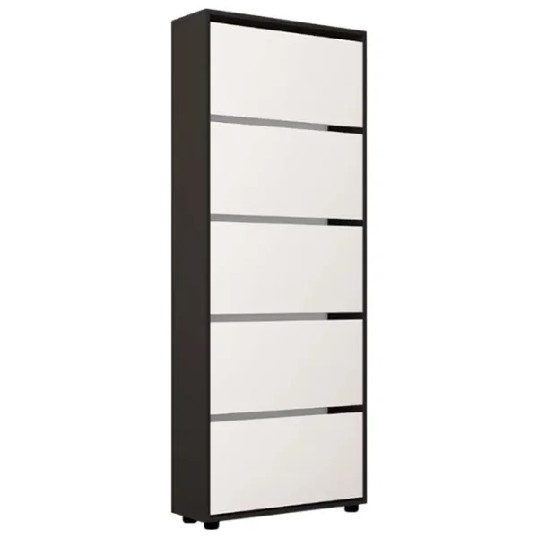 Обувной шкаф Mobildor-Lux Leo 203 x 60 x 27 см /Anthracite /Антрацит photo 1