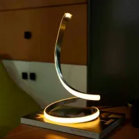 Lampă de masă Desk lamp JH-6001 Silver/Blue photo 5