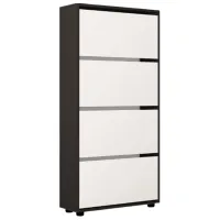 Dulap pentru încălțăminte Mobildor-Lux Leo 164 x 50 x 27 /Anthracite /Anthracite