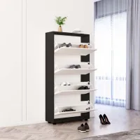 Обувной шкаф Mobildor-Lux Leo 164 x 50 x 27 см /Anthracite /Антрацит photo 2