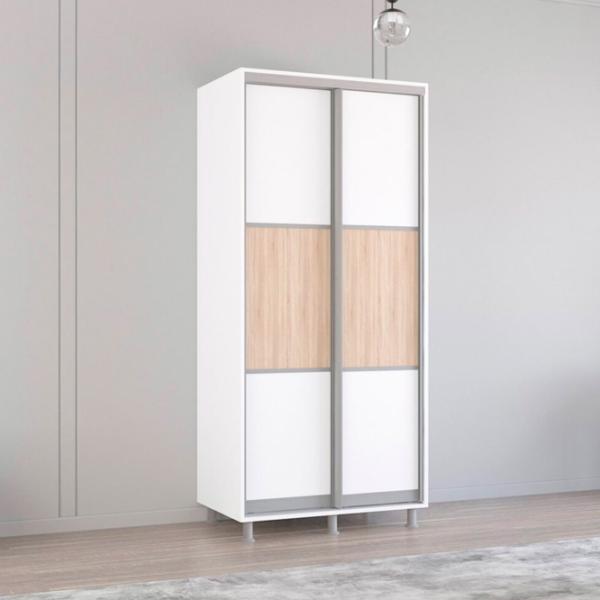Шкаф Mobildor-Lux Aron K 100 x 60см x 200 / ЛДСП / Белый photo 3