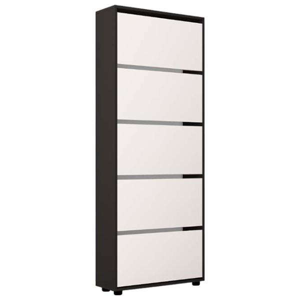 Dulap pentru încălțăminte Mobildor-Lux Leo 203 x 50 x 27 /Anthracite /Anthracite photo 1