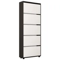 Dulap pentru încălțăminte Mobildor-Lux Leo 203 x 50 x 27 /Anthracite /Anthracite