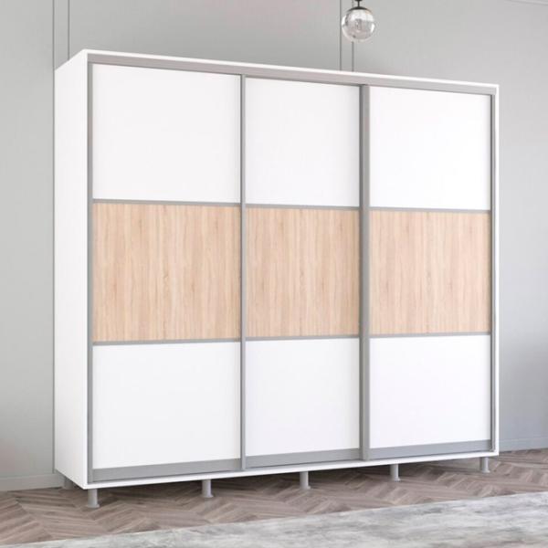 Dulap Mobildor-Lux Aron K 240 x 60 x 200 / PAL / Alb photo 2