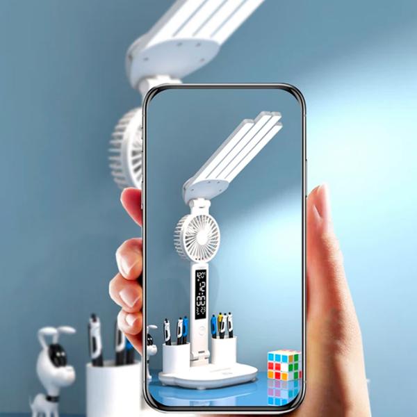 Настольная лампа Desk lamp Four-Headed Multifunction Foldable 3 in 1 Белый photo 3