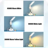 Настольная лампа Desk lamp Four-Headed Multifunction Foldable 3 in 1 Белый photo 4