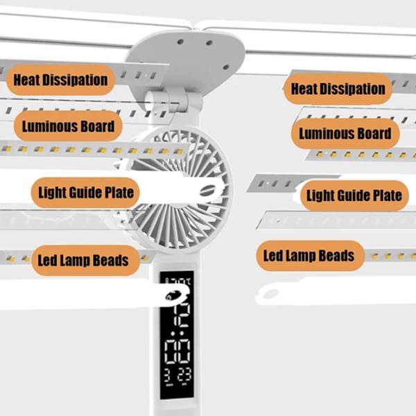 Настольная лампа Desk lamp Four-Headed Multifunction Foldable 3 in 1 Белый photo 7