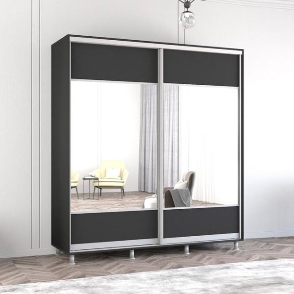 Dulap Mobildor-Lux Aron 210 x 60 x 210 / PAL / Antracit photo 3