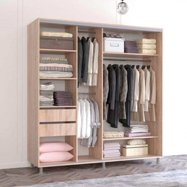 Dulap Mobildor-Lux Aron 220 x 60 x 220 / PAL / Antracit photo 2