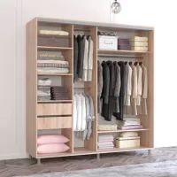 Dulap Mobildor-Lux Aron 220 x 60 x 220 / PAL / Antracit photo 2