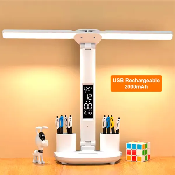Настольная лампа Desk lamp Double-Headed Multifunction Foldable Белый photo 6