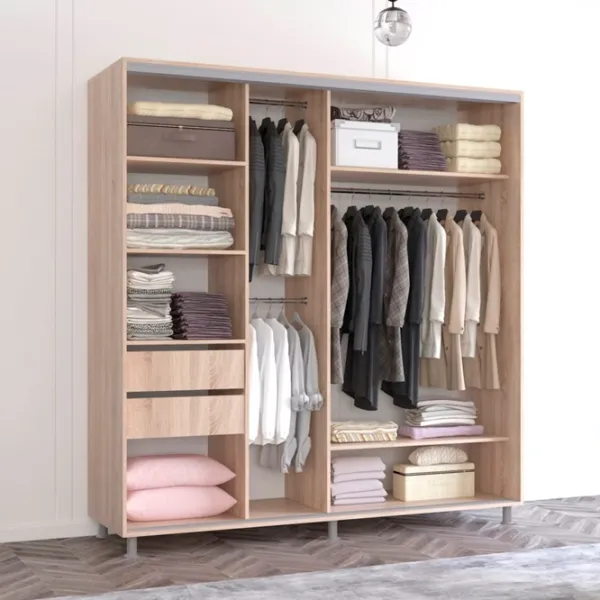 Dulap Mobildor-Lux Aron 230 x 60 x 230 / PAL / Antracit photo 3