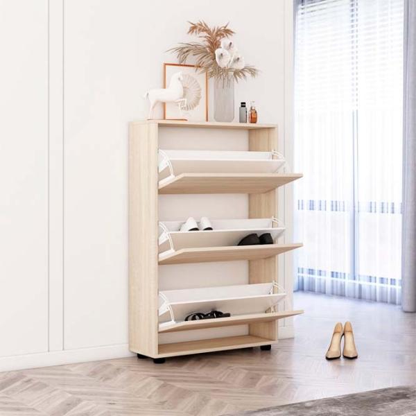 Dulap pentru încălțăminte Mobildor-Lux Leo 125 x 50 x 27 /Sonoma /Sonoma photo 2