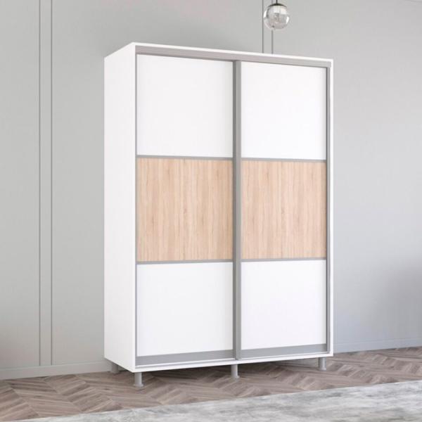 Шкаф Mobildor-Lux Aron K 160 x 60см x 210 / ЛДСП / Белый photo 2