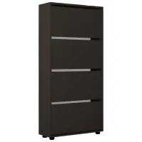 Dulap pentru încălțăminte Mobildor-Lux Leo 164 x 90 x 27 /Anthracite /Anthracite
