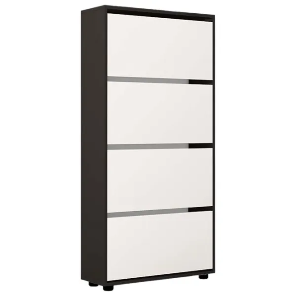 Dulap pentru încălțăminte Mobildor-Lux Leo 164 x 90 x 27 /Anthracite /Anthracite photo 1