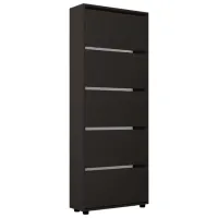 Dulap pentru încălțăminte Mobildor-Lux Leo 203 x 90 x 27 /Anthracite /Anthracite