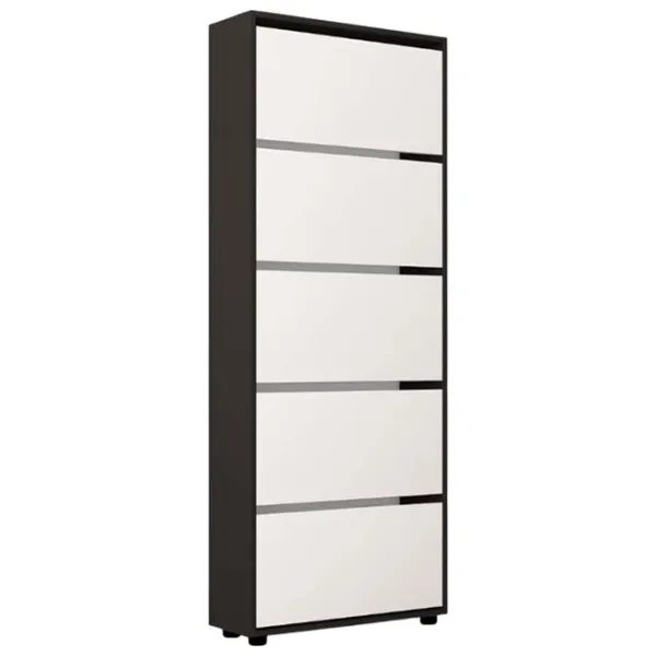 Dulap pentru încălțăminte Mobildor-Lux Leo 203 x 90 x 27 /Anthracite /Anthracite photo 1 Dulap pentru încălțăminte Mobildor-Lux Leo 203 x 90 x 27 /Anthracite /Anthracite photo 1