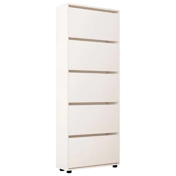 Обувной шкаф Mobildor-Lux Leo 203 x 90 x 27 см /White /Белый photo 1