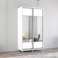 Dulap Mobildor-Lux Aron 130 x 60 x 200 / PAL / White photo 2