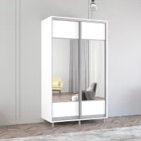 Dulap Mobildor-Lux Aron 140 x 60 x 200 / PAL / White photo 2