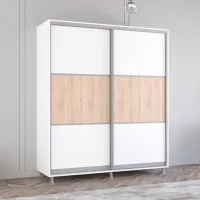 Dulap Mobildor-Lux Aron K 210 x 60 x 240 / PAL / Alb photo 2