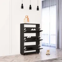 Обувной шкаф Mobildor-Lux Leo 125 x 90 x 27 см /Anthracite /Антрацит photo 2