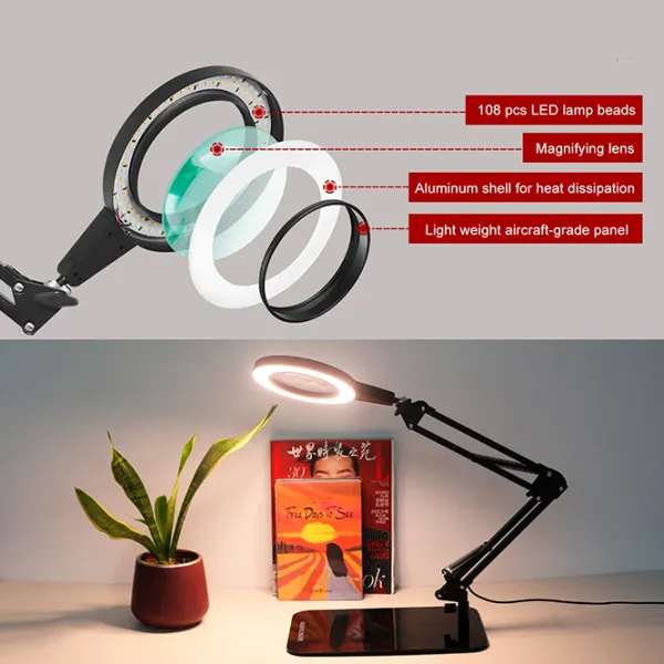 Настольная лампа Desk lamp 5X Magnifying Белый photo 2