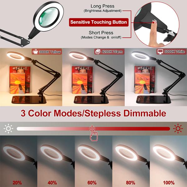 Настольная лампа Desk lamp 5X Magnifying Белый photo 3