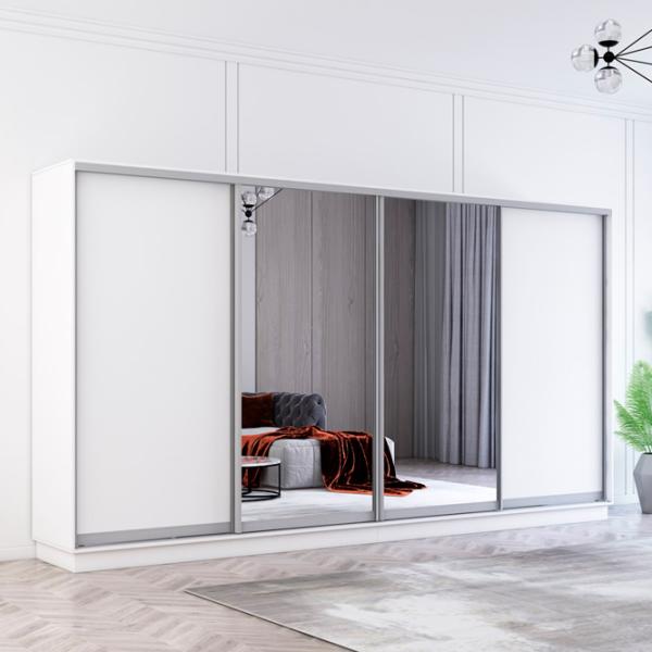 Dulap Mobildor-Lux Aron 370 x 60 x 220 / PAL / White photo 2