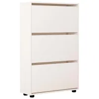 Dulap pentru încălțăminte Mobildor-Lux Leo 125 x 90 x 27 /White /White