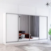 Dulap Mobildor-Lux Aron 380 x 60 x 240 / PAL / White photo 2