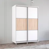 Dulap Mobildor-Lux Aron K 150 x 60 x 230 / PAL / Alb photo 3