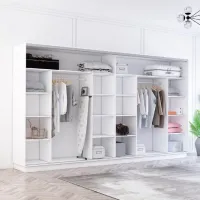 Dulap Mobildor-Lux Fox 380 x 60 x 210 / PAL / White photo 3