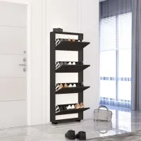 Обувной шкаф Mobildor-Lux LEO Slim 164 x 50 x 16см /Anthracite /Антрацит photo 2