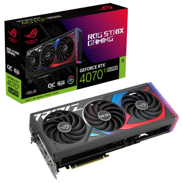 Видеокарта Asus GeForce RTX 4070 Ti SUPER ROG Strix OC Edition PCI Express x16 4.0 / 16 ГБ photo 8 Видеокарта Asus GeForce RTX 4070 Ti SUPER ROG Strix OC Edition PCI Express x16 4.0 / 16 ГБ photo 8