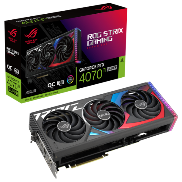 Видеокарта Asus GeForce RTX 4070 Ti SUPER ROG Strix OC Edition PCI Express x16 4.0 / 16 ГБ photo 8 Видеокарта Asus GeForce RTX 4070 Ti SUPER ROG Strix OC Edition PCI Express x16 4.0 / 16 ГБ photo 8