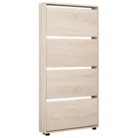 Dulap pentru încălțăminte Mobildor-Lux LEO Slim 164 x 50 x 16 /Sonoma /Sonoma