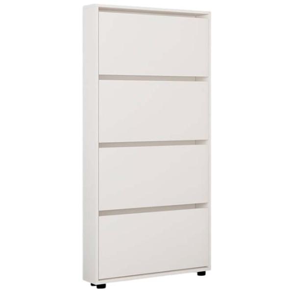 Dulap pentru încălțăminte Mobildor-Lux LEO Slim 164 x 50 x 16 /White /White photo 1
