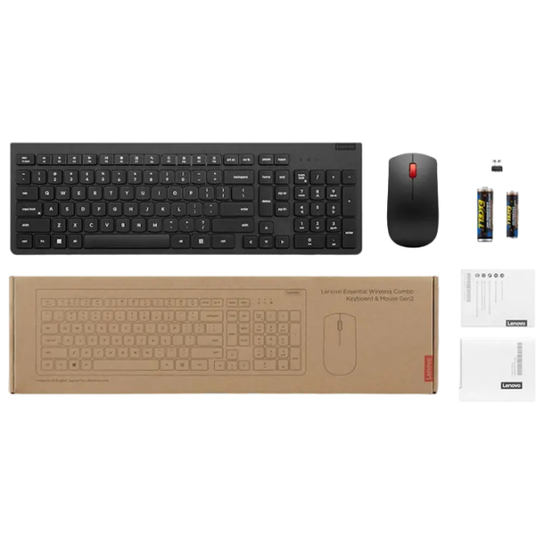 Tastatura & Mouse Lenovo Essential Gen2 Fără fir / Black photo 7