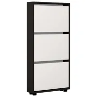 Dulap pentru încălțăminte Mobildor-Lux LEO Slim 125 x 50 x 16 /Anthracite /Anthracite