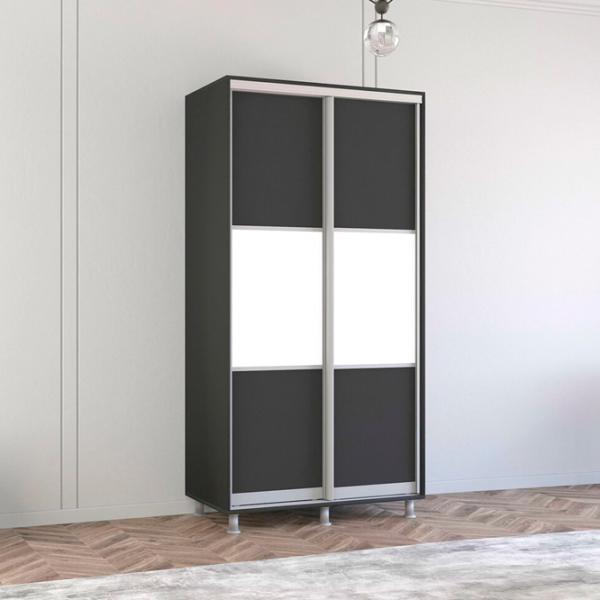 Шкаф Mobildor-Lux Aron K 110 x 60см x 230 / ЛДСП / Antracit photo 2