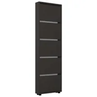 Dulap pentru încălțăminte Mobildor-Lux LEO Slim 203 x 50 x 16 /Anthracite /Anthracite