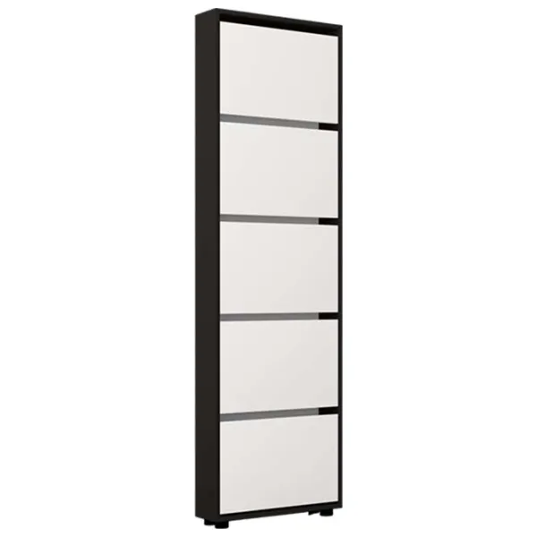 Dulap pentru încălțăminte Mobildor-Lux LEO Slim 203 x 50 x 16 /Anthracite /Anthracite photo 1 Dulap pentru încălțăminte Mobildor-Lux LEO Slim 203 x 50 x 16 /Anthracite /Anthracite photo 1