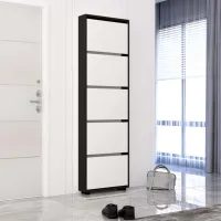 Обувной шкаф Mobildor-Lux LEO Slim 203 x 50 x 16см /Anthracite /Антрацит photo 2