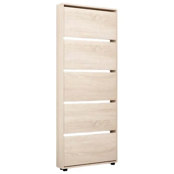 Обувной шкаф Mobildor-Lux LEO Slim 203 x 50 x 16см /Sonoma /Сонома photo 1